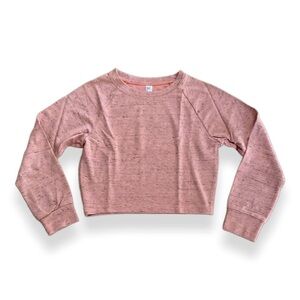 NWOT! American Apparel Cropped Pink Heather Sweatshirt Top! Size S/M